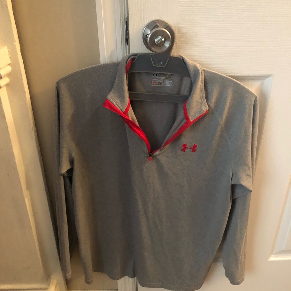 2 UnderArmor 1/4 zip long sleeve shirt